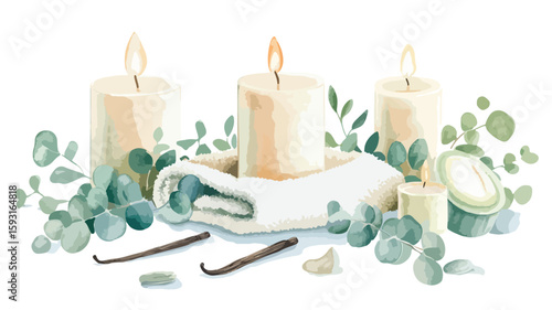 Tranquil Spa Still Life Setting