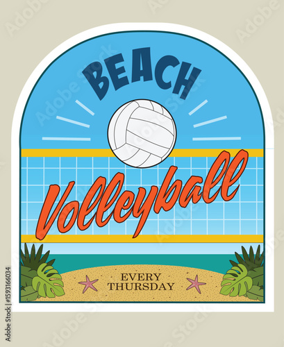 A promotion for beach volleyball.