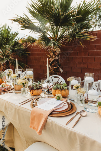 wedding table setting