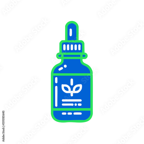 Herbal extract bottle: natural medicine & wellness