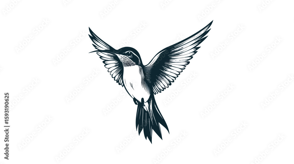 Obraz premium Elegant Hummingbird Wildlife Hovering Image