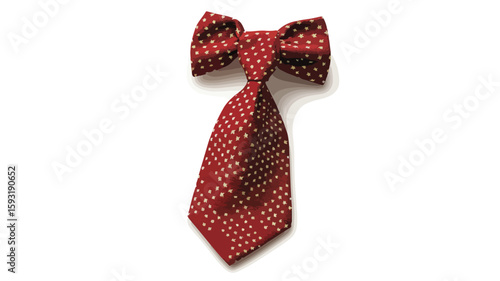 Star Accessory Tie Wide-angle Centered