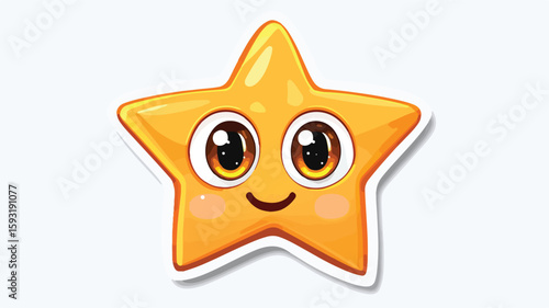 Star Eyes 3D Emoticon Sticker