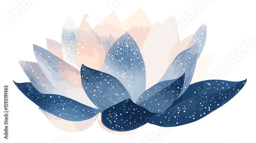 Starry Lotus Flower in Nature Light