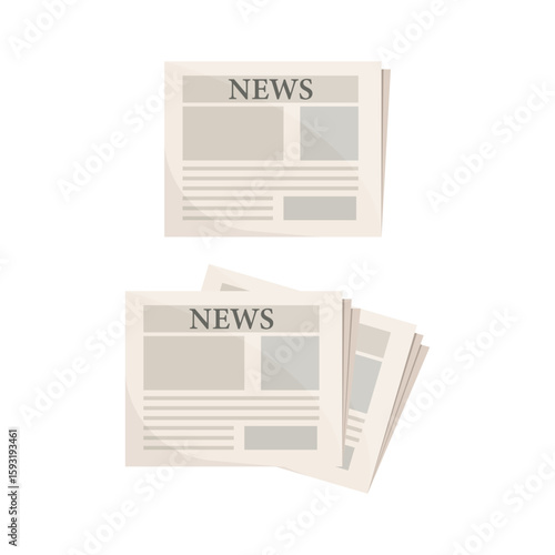 Newspaper Icon Vector Design.
