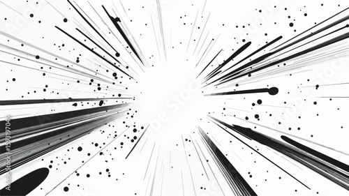 Monochrome Textured Wide Angle Background