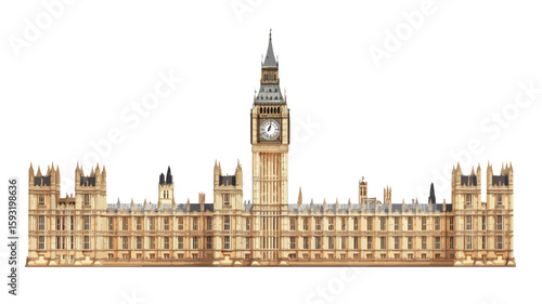 Big Ben Architecture Toile Wallpaper