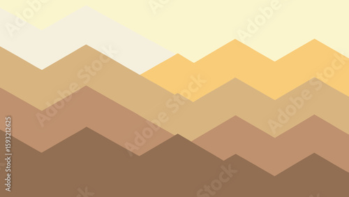 Abstract geometric layered pattern in warm earth tone colors  