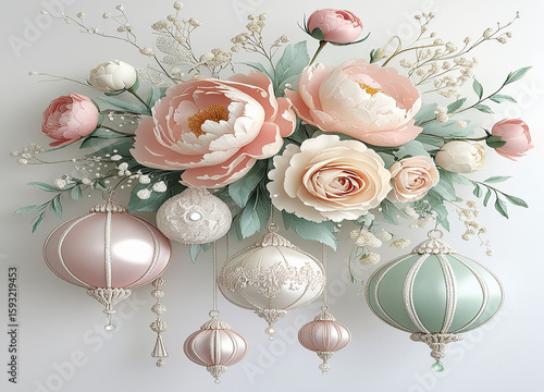  Elegant Pastel Floral   Wallpaper Design