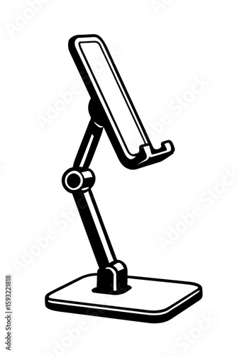 Adjustable Phone Tablet Stand Vector - Modern Accessory for Devices