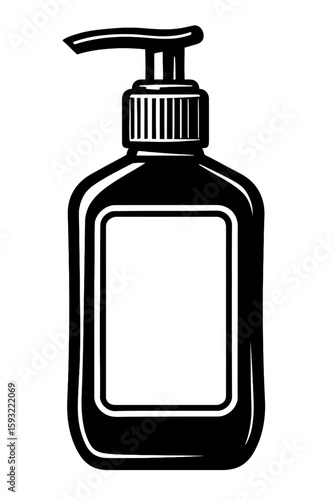 Hand Sanitizer Pump Bottle Vector - Essential for Hygiene and Health