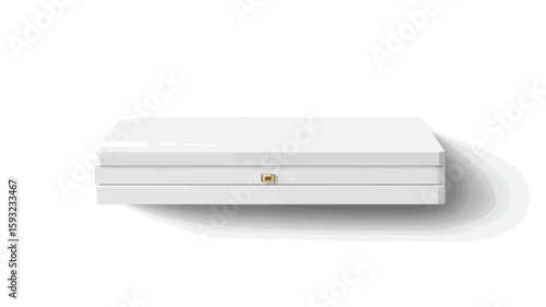 Elegant White Jewelry Box Mockup Display