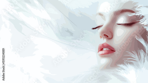 Elegant White Feather Lightweight Accessory