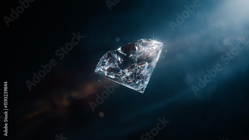 Wallpaper Mural Diamond reflection prism effect, shining diamond with colorful prism reflections, natural daylight Torontodigital.ca