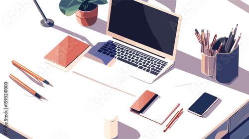 Elegant Work from Home Stationery Collection