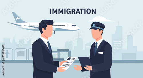 Global Travel Legalities Immigration And Border Security At The Airport Terminal