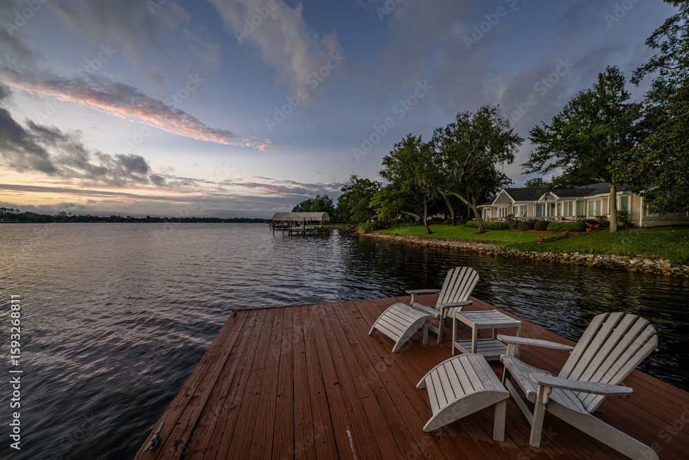 Naklejka premium Ortega River, Jacksonville, Florida