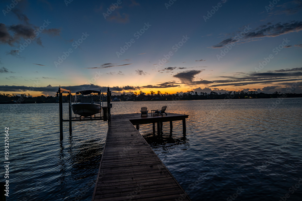 Fototapeta premium Ortega River, Jacksonville, Florida
