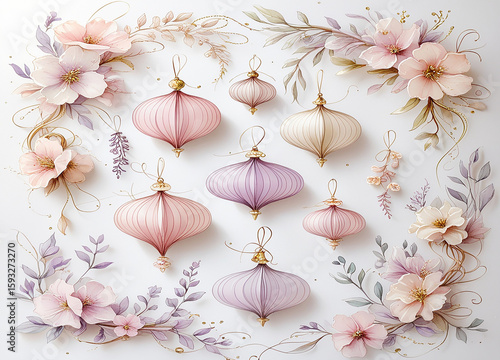  Elegant Pastel Floral   Wallpaper Design
