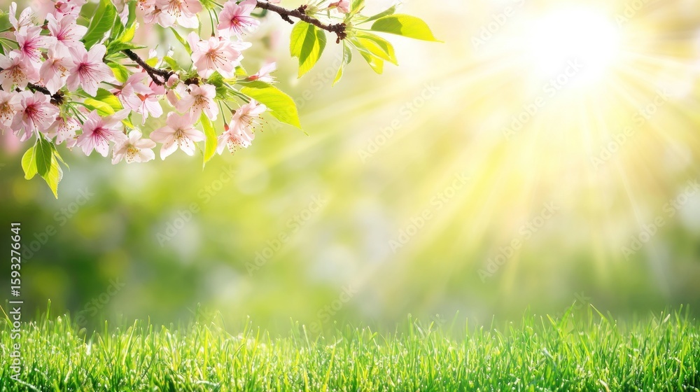 Obraz premium Spring blossoms and sunshine