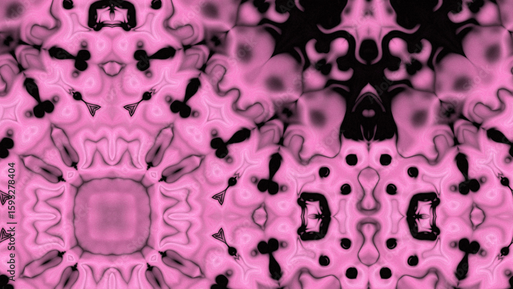 Obraz premium Abstract Radiant Burst with Soft Grain Texture, Symmetrical Glow Pattern in Psychedelic Style, Radiating Circular Abstract with Subtle Noise, Kaleidoscopic Starburst with Gradient Flow