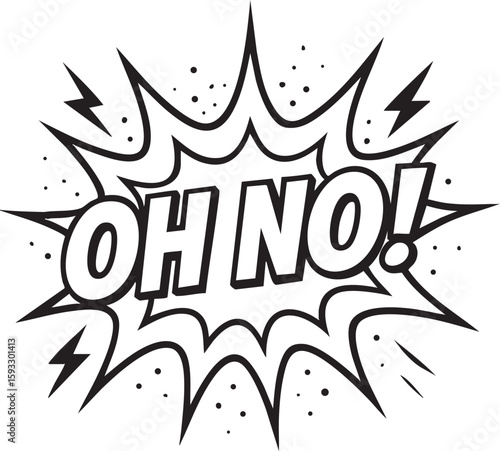 Comic Book Oh No Exclamation