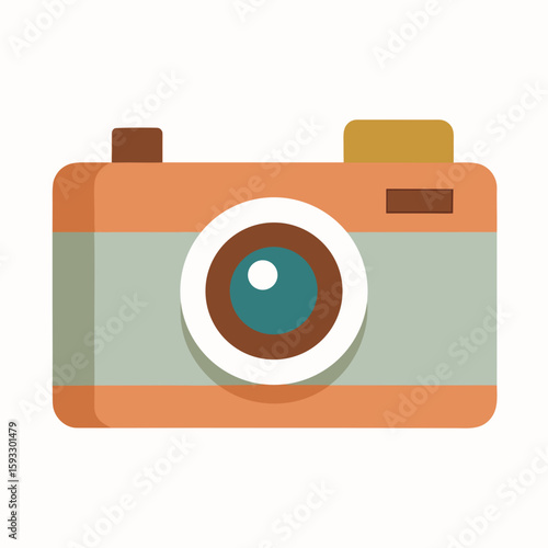 Retro camera illustration