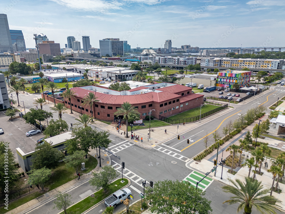 Fototapeta premium lavilla neighborhood, jacksonville, fl