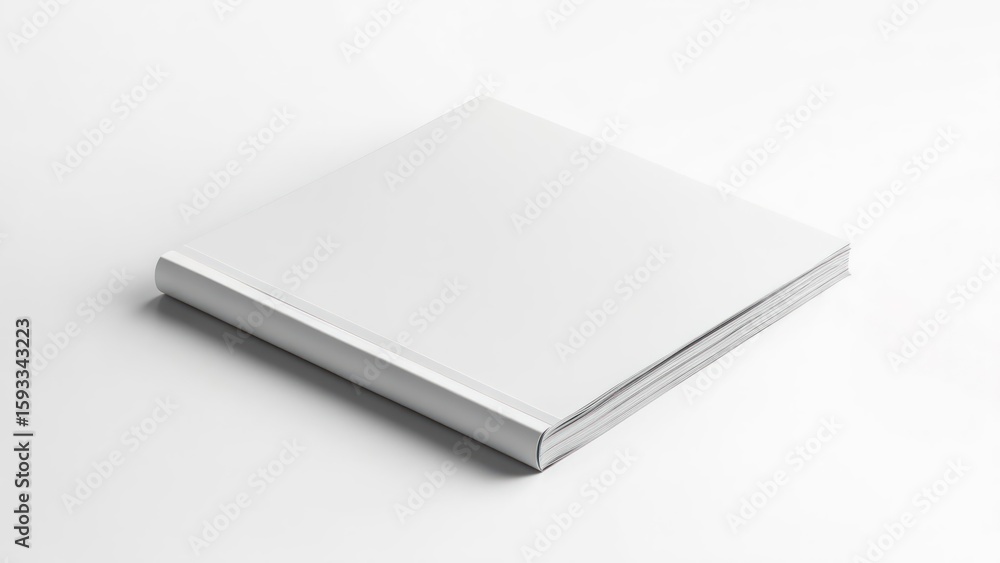 Blank book, white background Blank book, white background
