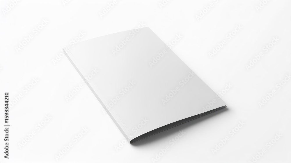 Blank brochure on white background Blank brochure on white background
