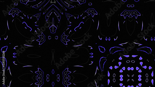 Abstract Radiant Burst with Soft Grain Texture, Symmetrical Glow Pattern in Psychedelic Style, Radiating Circular Abstract with Subtle Noise, Kaleidoscopic Starburst with Gradient Flow