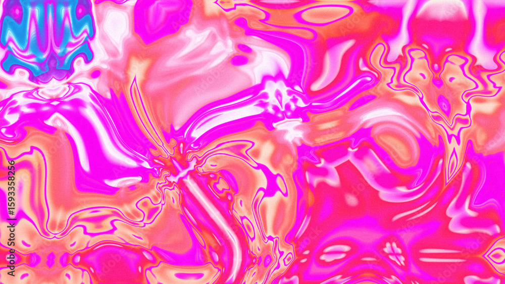 Fototapeta premium Fluid Marble Texture with Organic Flow, Abstract Liquid Pattern with Wavy Structure, Melted Surface Design with Soft Transitions, Psychedelic Swirl Texture with Marble Effect