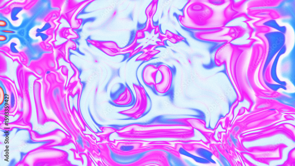 Fototapeta premium Fluid Marble Texture with Organic Flow, Abstract Liquid Pattern with Wavy Structure, Melted Surface Design with Soft Transitions, Psychedelic Swirl Texture with Marble Effect