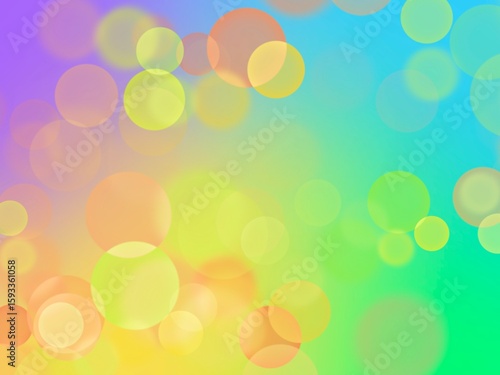 Bokeh Background with Retro Style