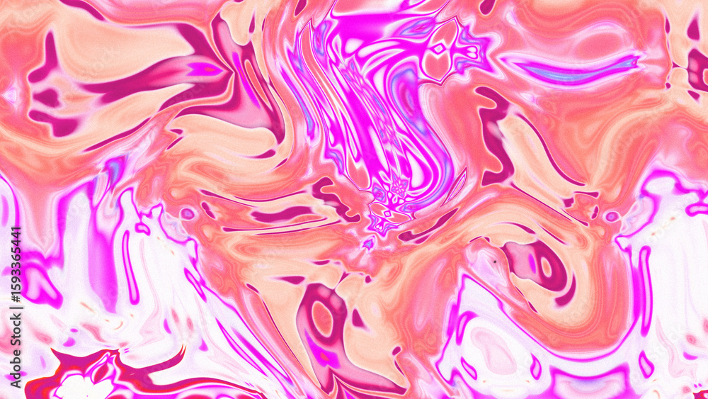 Fototapeta premium Fluid Marble Texture with Organic Flow, Abstract Liquid Pattern with Wavy Structure, Melted Surface Design with Soft Transitions, Psychedelic Swirl Texture with Marble Effect