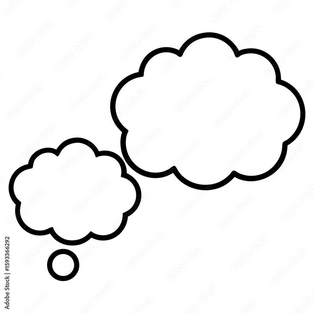 speech bubble talk images have inner thoughts symbol. cloud bubble vector illustration on white background. speech bubble talk images have inner thoughts symbol. cloud bubble vector illustration on white background.