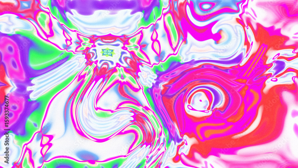 Fototapeta premium Fluid Marble Texture with Organic Flow, Abstract Liquid Pattern with Wavy Structure, Melted Surface Design with Soft Transitions, Psychedelic Swirl Texture with Marble Effect