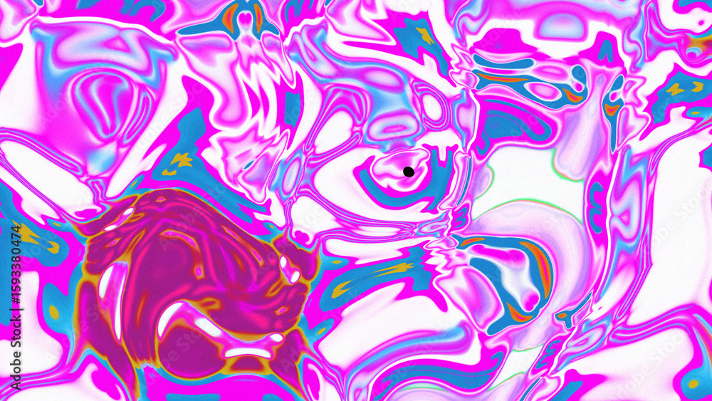 Fototapeta premium Fluid Marble Texture with Organic Flow, Abstract Liquid Pattern with Wavy Structure, Melted Surface Design with Soft Transitions, Psychedelic Swirl Texture with Marble Effect