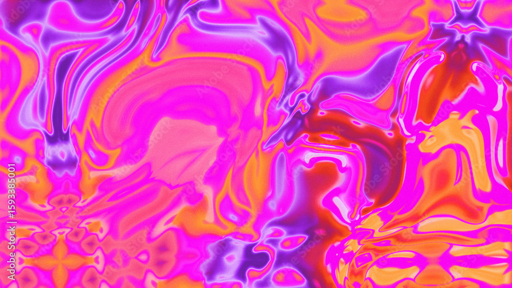 Fototapeta premium Fluid Marble Texture with Organic Flow, Abstract Liquid Pattern with Wavy Structure, Melted Surface Design with Soft Transitions, Psychedelic Swirl Texture with Marble Effect