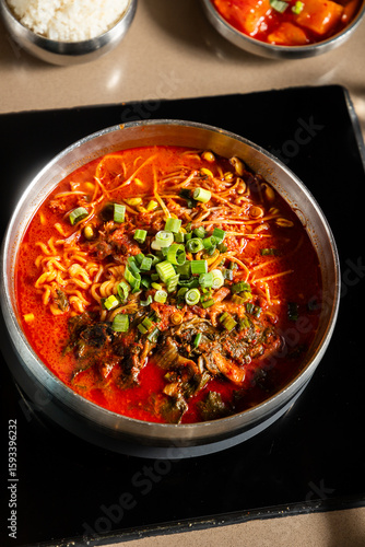 Red curry noodles with beef
