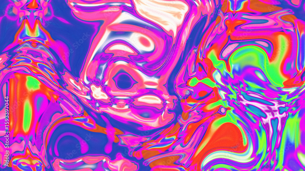 Fototapeta premium Fluid Marble Texture with Organic Flow, Abstract Liquid Pattern with Wavy Structure, Melted Surface Design with Soft Transitions, Psychedelic Swirl Texture with Marble Effect
