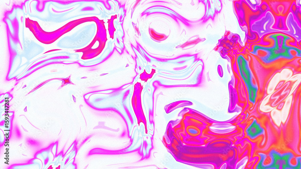 Fototapeta premium Fluid Marble Texture with Organic Flow, Abstract Liquid Pattern with Wavy Structure, Melted Surface Design with Soft Transitions, Psychedelic Swirl Texture with Marble Effect