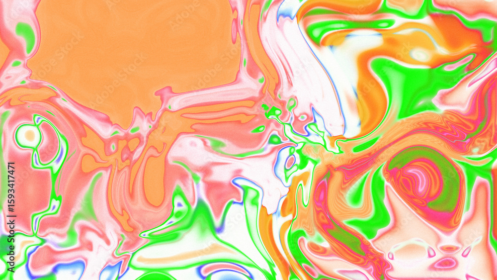 Fototapeta premium Fluid Marble Texture with Organic Flow, Abstract Liquid Pattern with Wavy Structure, Melted Surface Design with Soft Transitions, Psychedelic Swirl Texture with Marble Effect