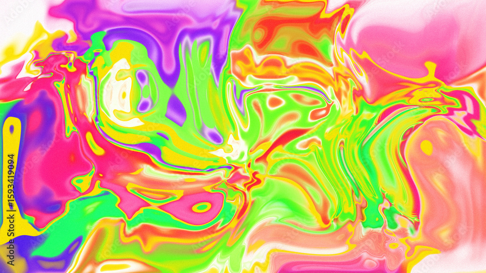 Fototapeta premium Fluid Marble Texture with Organic Flow, Abstract Liquid Pattern with Wavy Structure, Melted Surface Design with Soft Transitions, Psychedelic Swirl Texture with Marble Effect