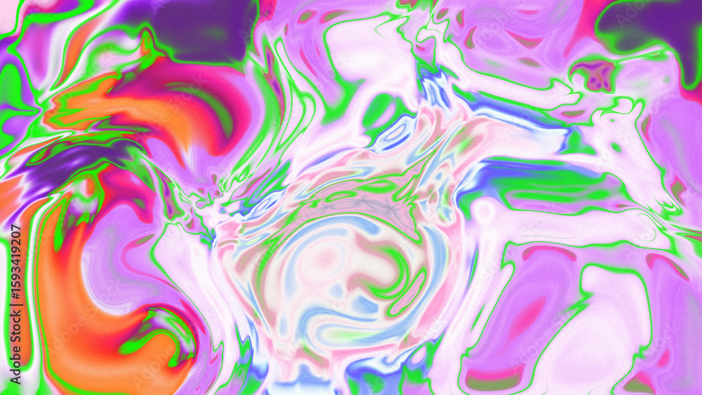 Fototapeta premium Fluid Marble Texture with Organic Flow, Abstract Liquid Pattern with Wavy Structure, Melted Surface Design with Soft Transitions, Psychedelic Swirl Texture with Marble Effect