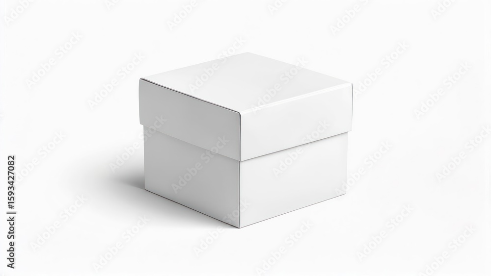 Blank white square gift box Blank white square gift box