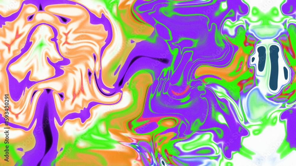 Fototapeta premium Fluid Marble Texture with Organic Flow, Abstract Liquid Pattern with Wavy Structure, Melted Surface Design with Soft Transitions, Psychedelic Swirl Texture with Marble Effect