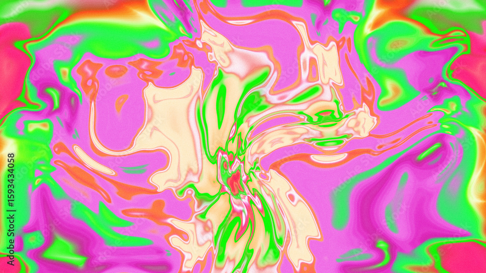 Fototapeta premium Fluid Marble Texture with Organic Flow, Abstract Liquid Pattern with Wavy Structure, Melted Surface Design with Soft Transitions, Psychedelic Swirl Texture with Marble Effect