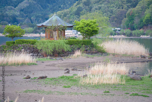 河口湖にある六角堂