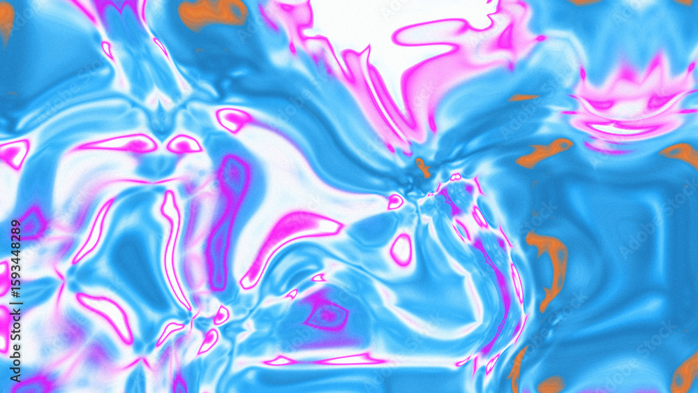 Obraz premium Fluid Marble Texture with Organic Flow, Abstract Liquid Pattern with Wavy Structure, Melted Surface Design with Soft Transitions, Psychedelic Swirl Texture with Marble Effect